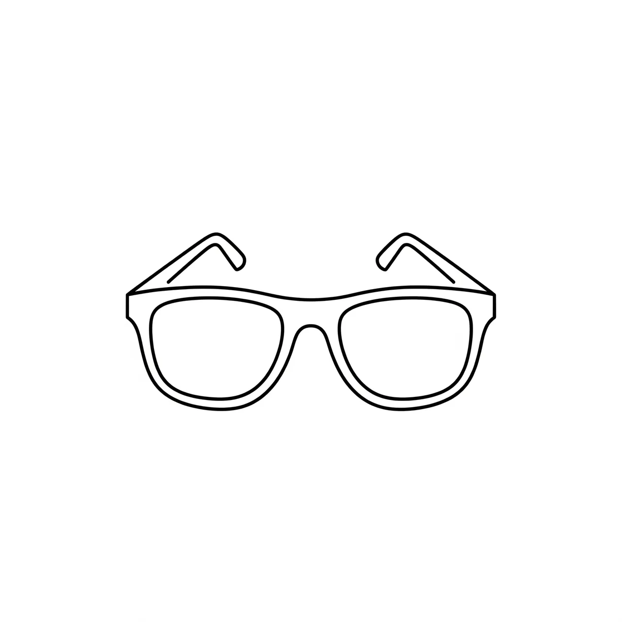 Glasses selection guide for different face shape detector results